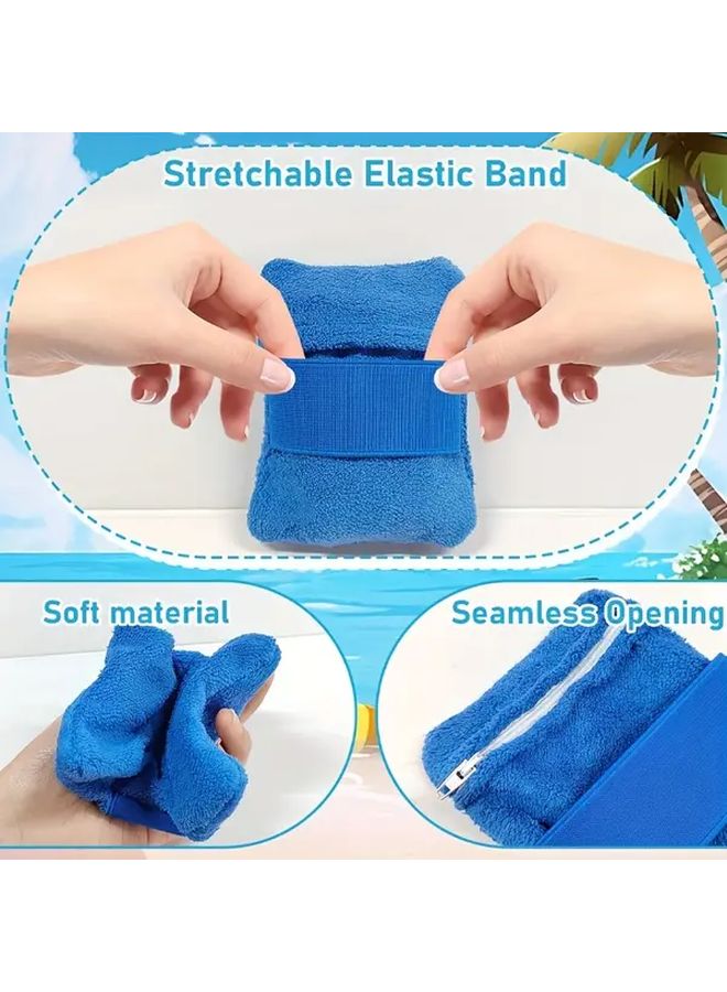 Blue Sand Remover Brush For Beach Camping Travel Lightweight Portable Essential - Image 4